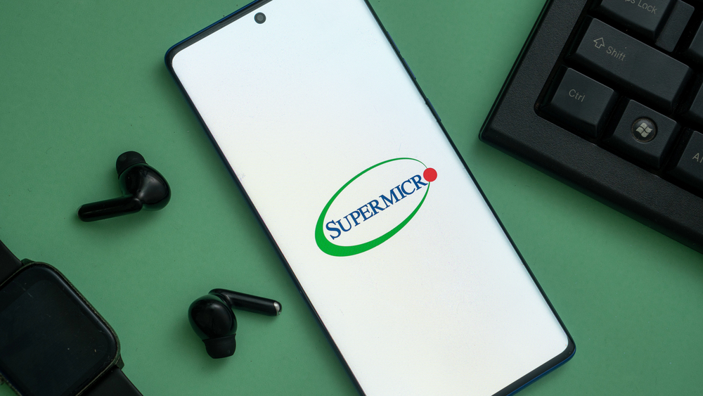 SuperMicro Computer logo smartphone green background