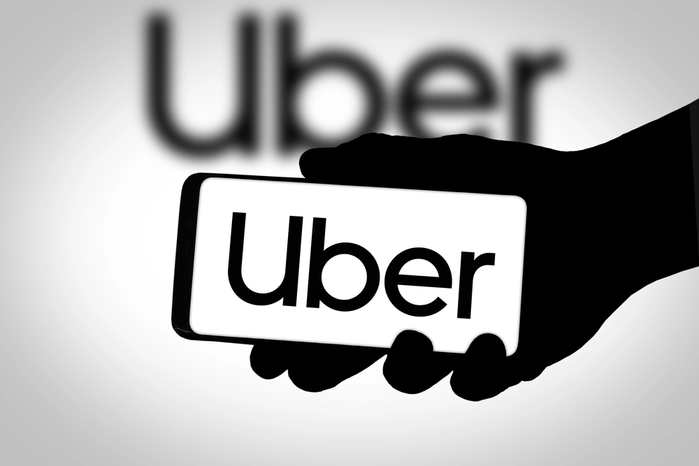 Uber On Cellphone 