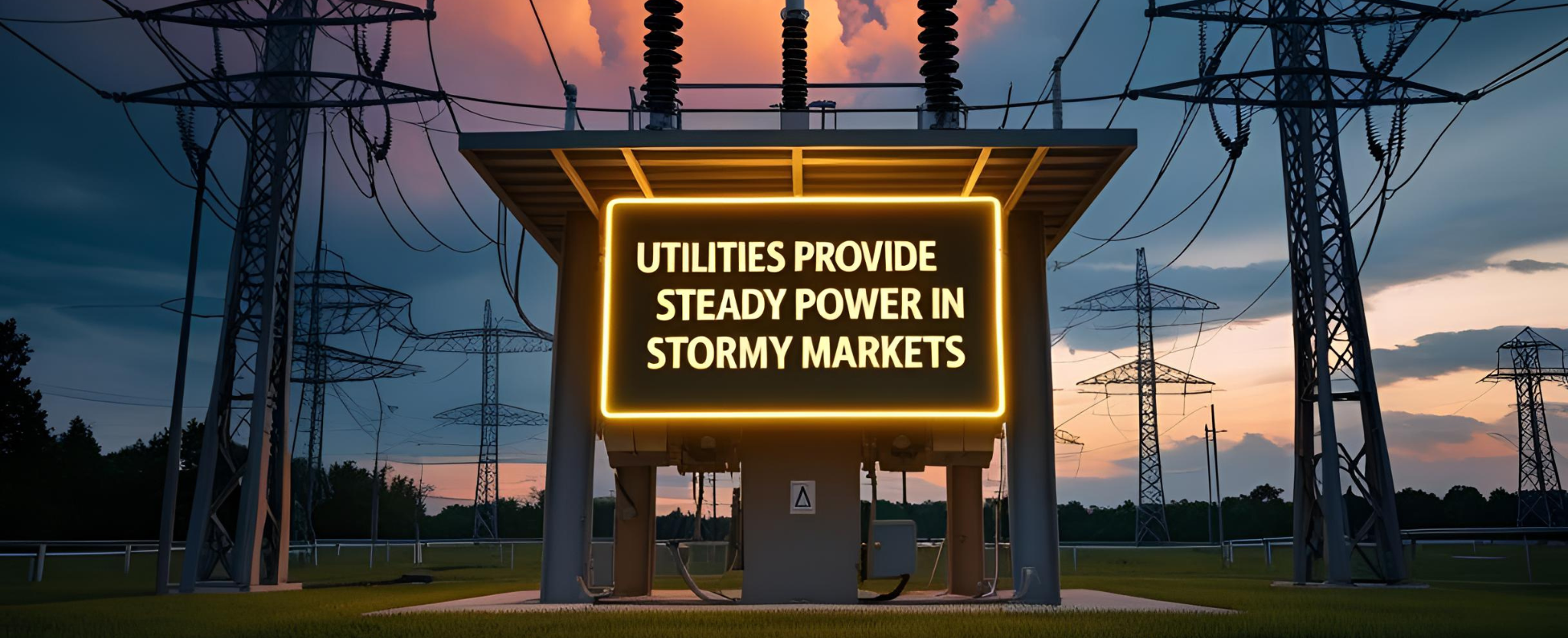 Utilities Provide Steady Power in Stormy Markets - This image is an original composition by MarketBeat. Not for redistribution or reuse.