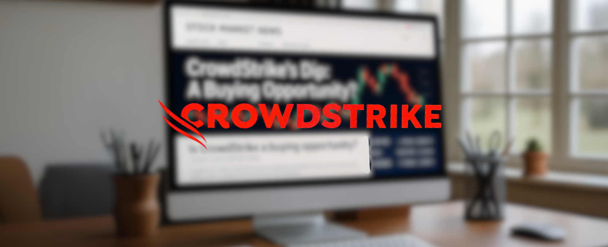 CrowdStrike's Dip: A Buying Opportunity? - This image is an original composition by MarketBeat using licensed and editorial elements. Not for redistribution or reuse.