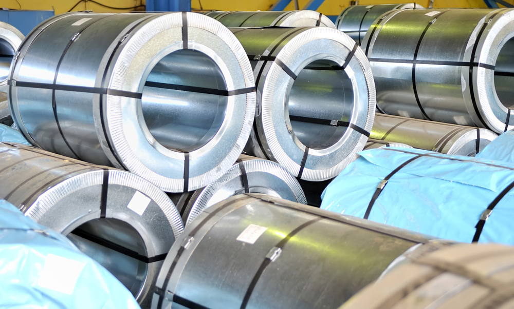 Rolls of steel sheet — Photo
