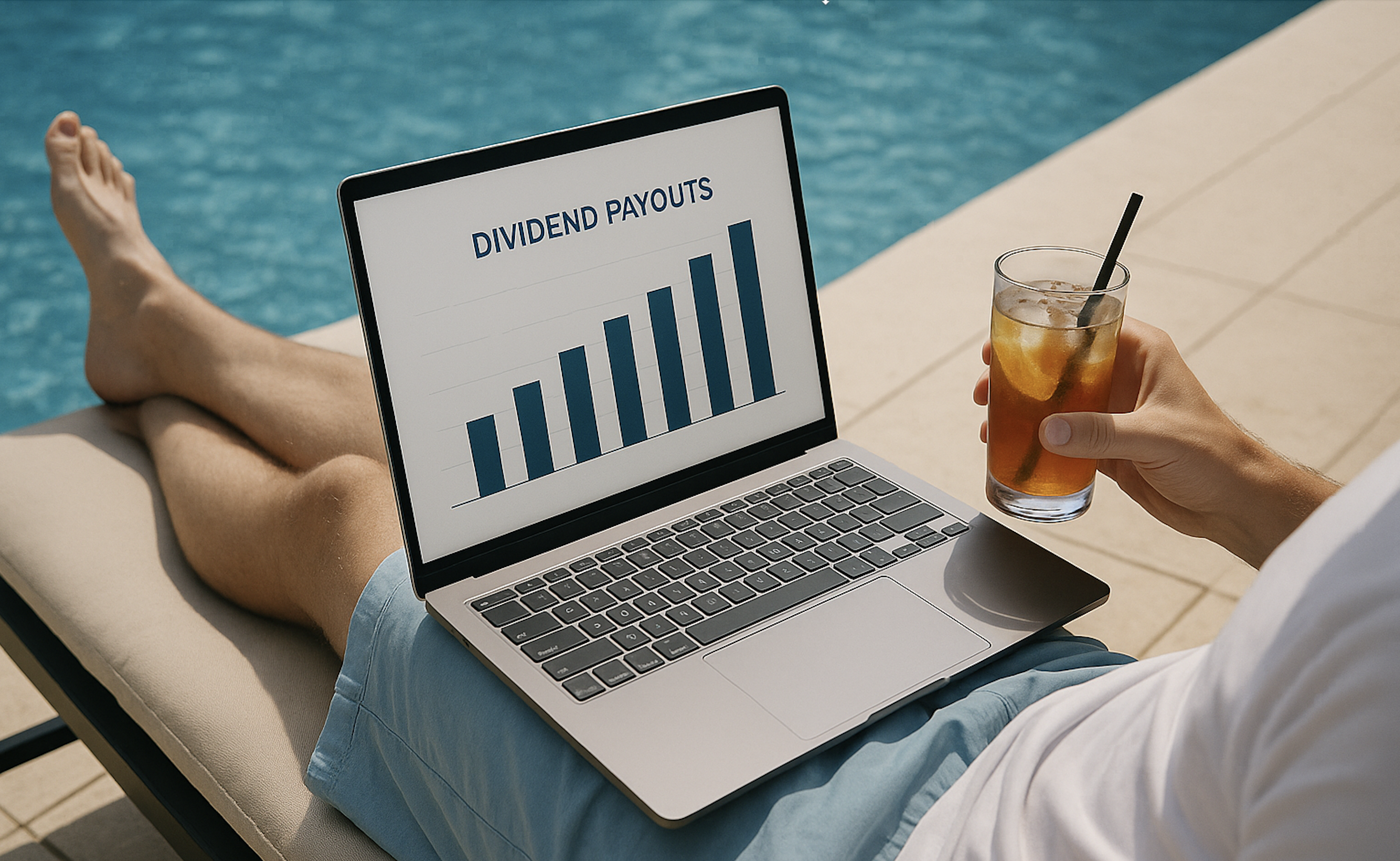 Dividend payouts by the pool - This image is an original composition by MarketBeat using licensed and editorial elements. Not for redistribution or reuse.