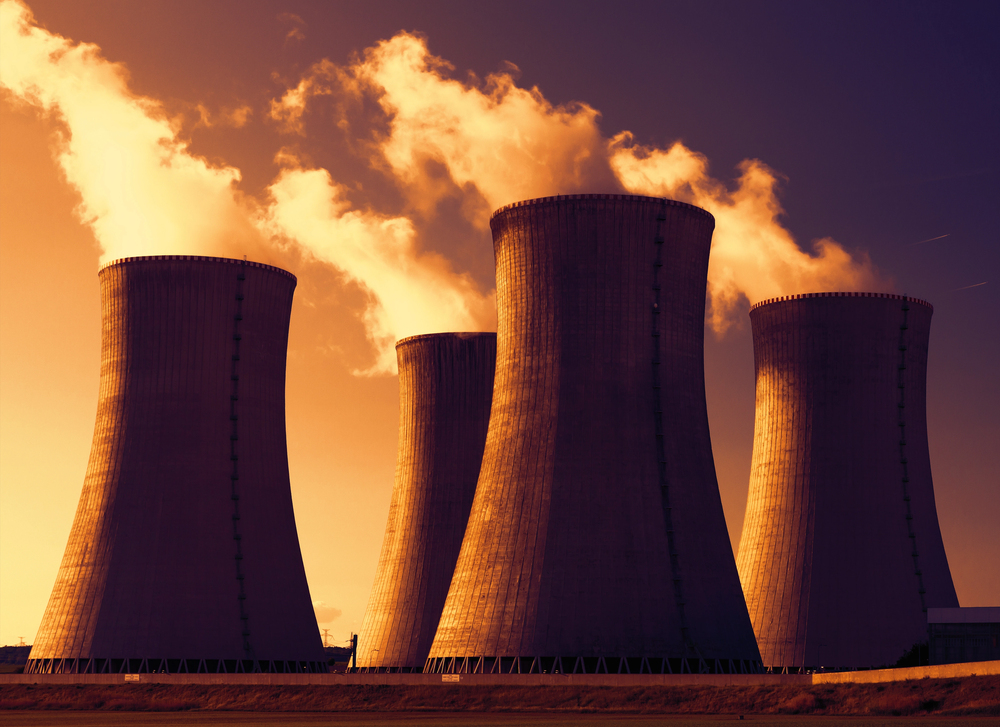Nuclear power plant Dukovany in Czech Republic Europe - stock image