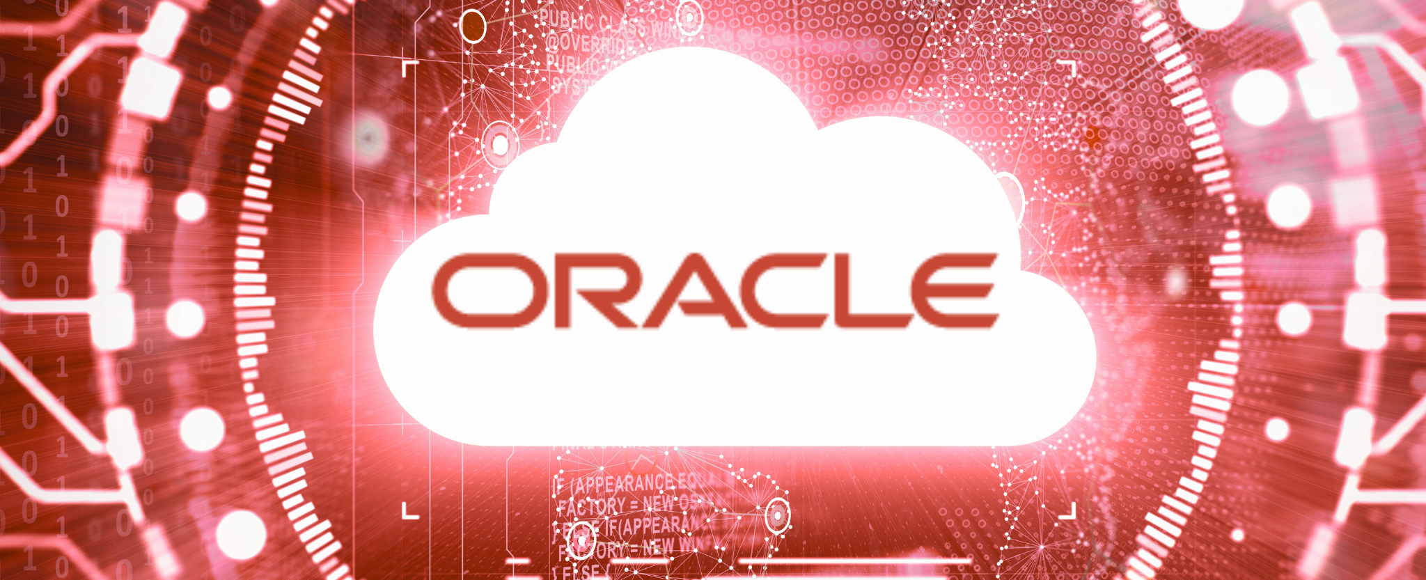 Oracle Cloud Computing - This image is an original composition by MarketBeat using licensed and editorial elements. Not for redistribution or reuse.
