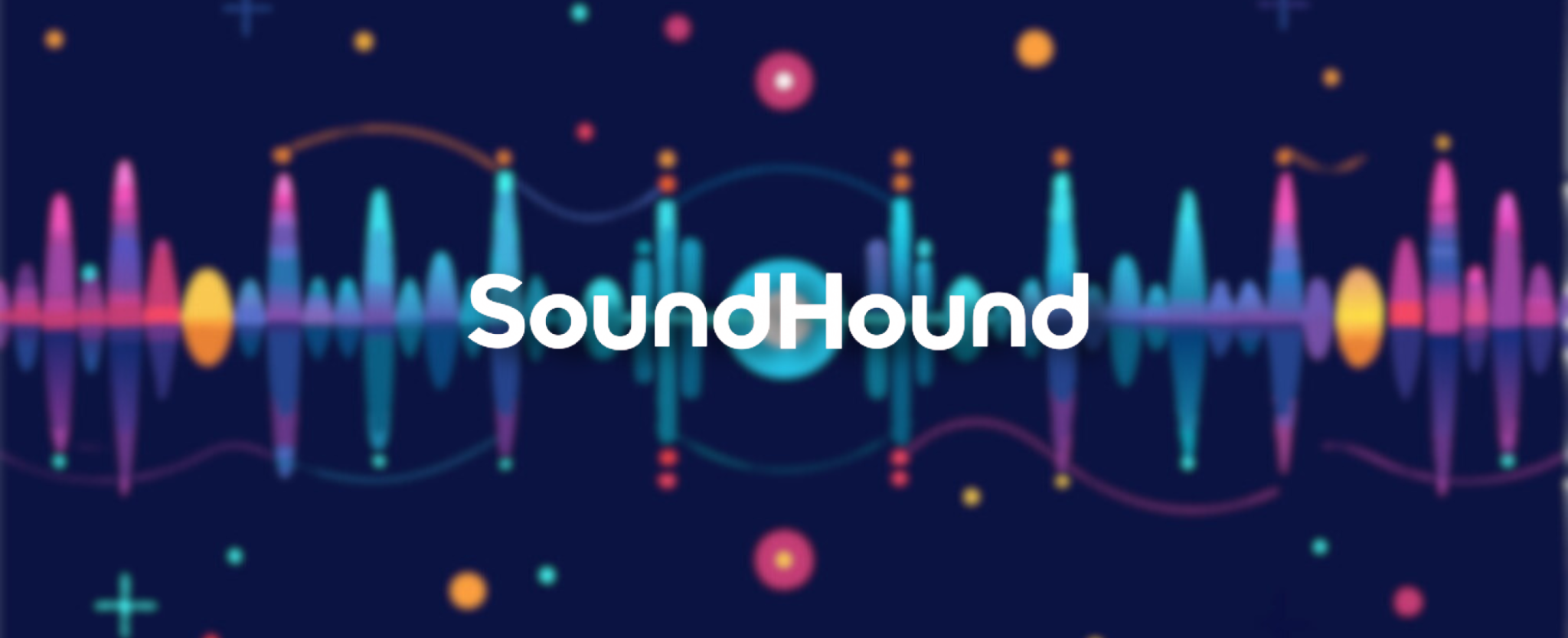 SoundHound abstract sound waves - This image is an original composition by MarketBeat using licensed and editorial elements. Not for redistribution or reuse.