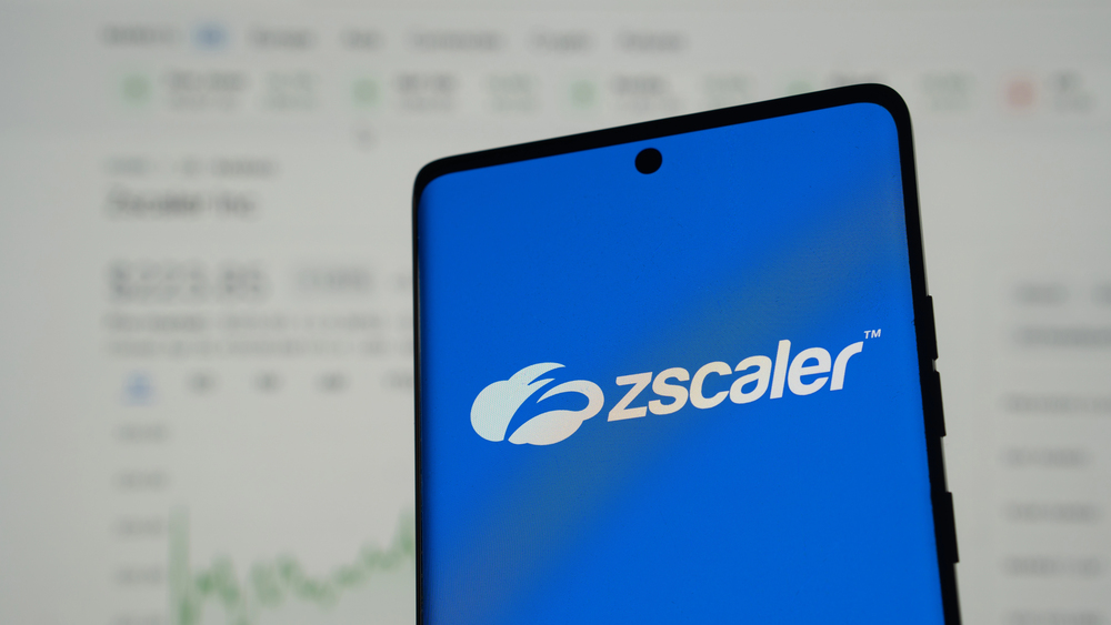 Dhaka, Bangladesh 02 May 2025: Zscaler logo of an American cloud-based information security company is seen on a mobile phone screen. — Stock Editorial Photography