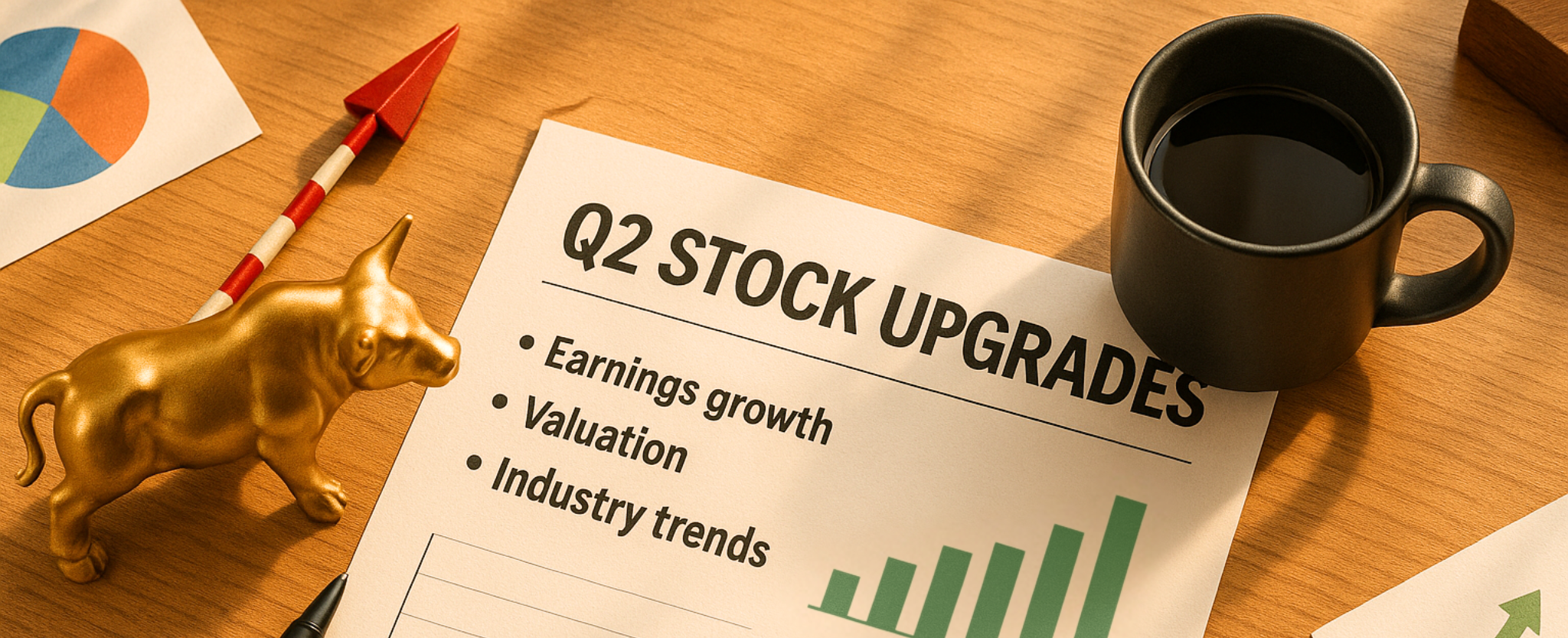 Q2 Stock Upgrades analyst sheet