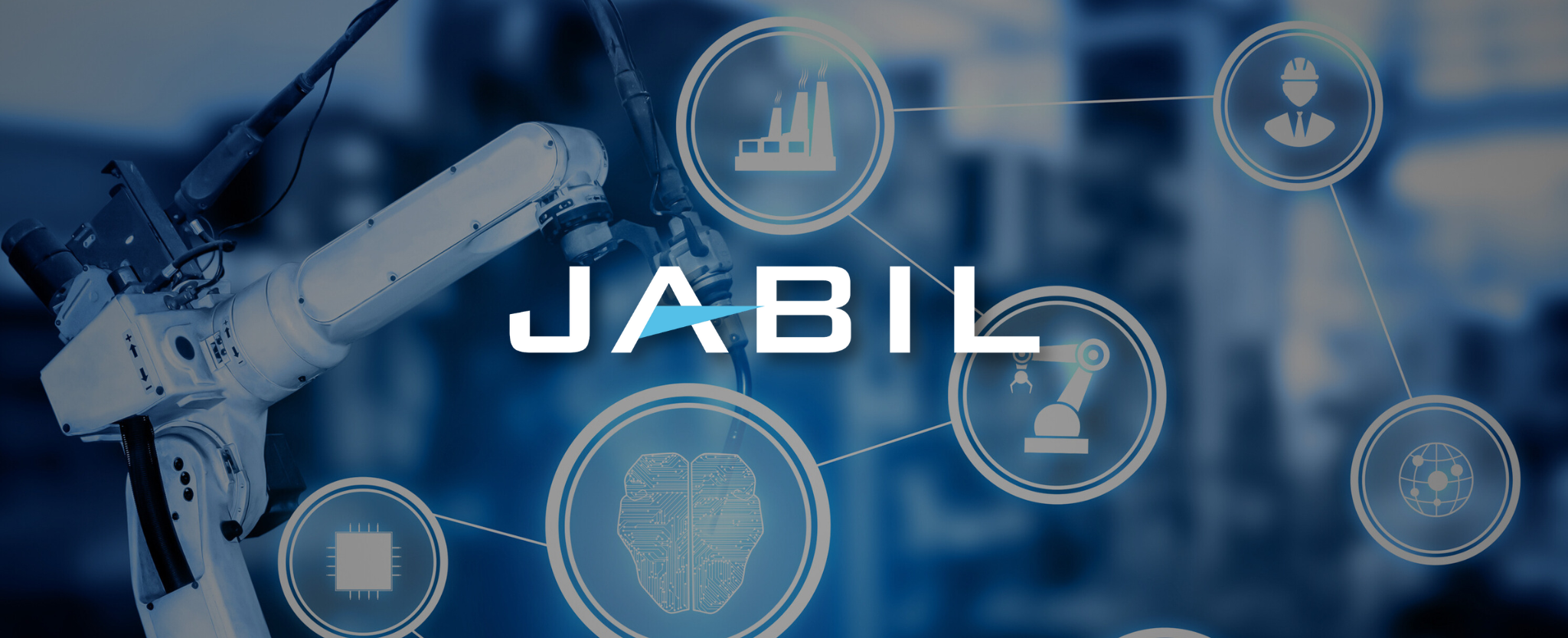 Jabil Technology Manufacturing - This image is an original composition by MarketBeat using licensed and editorial elements. Not for redistribution or reuse.