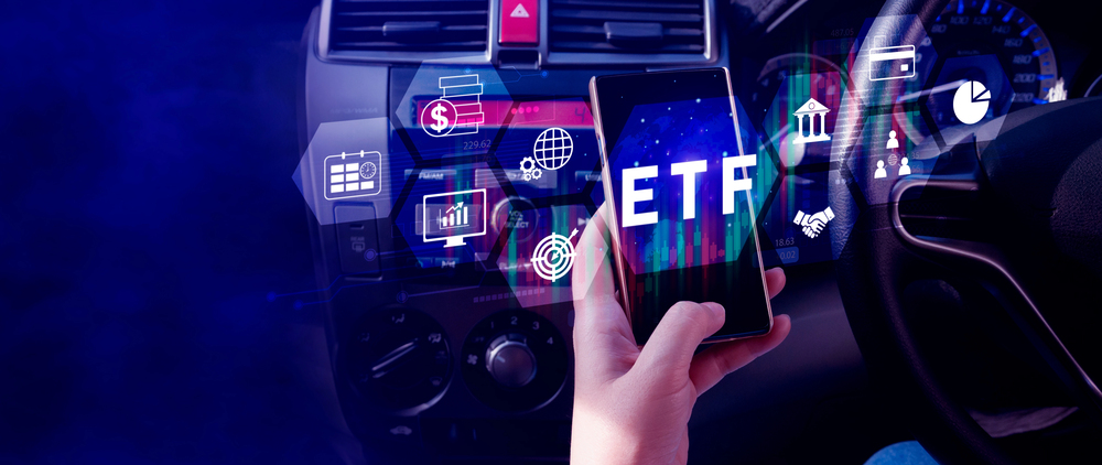 ETF investment concept, Exchange Traded Fund, ETF stock options and stock market index fund, Growing Wealth in the Financial Market. — Photo