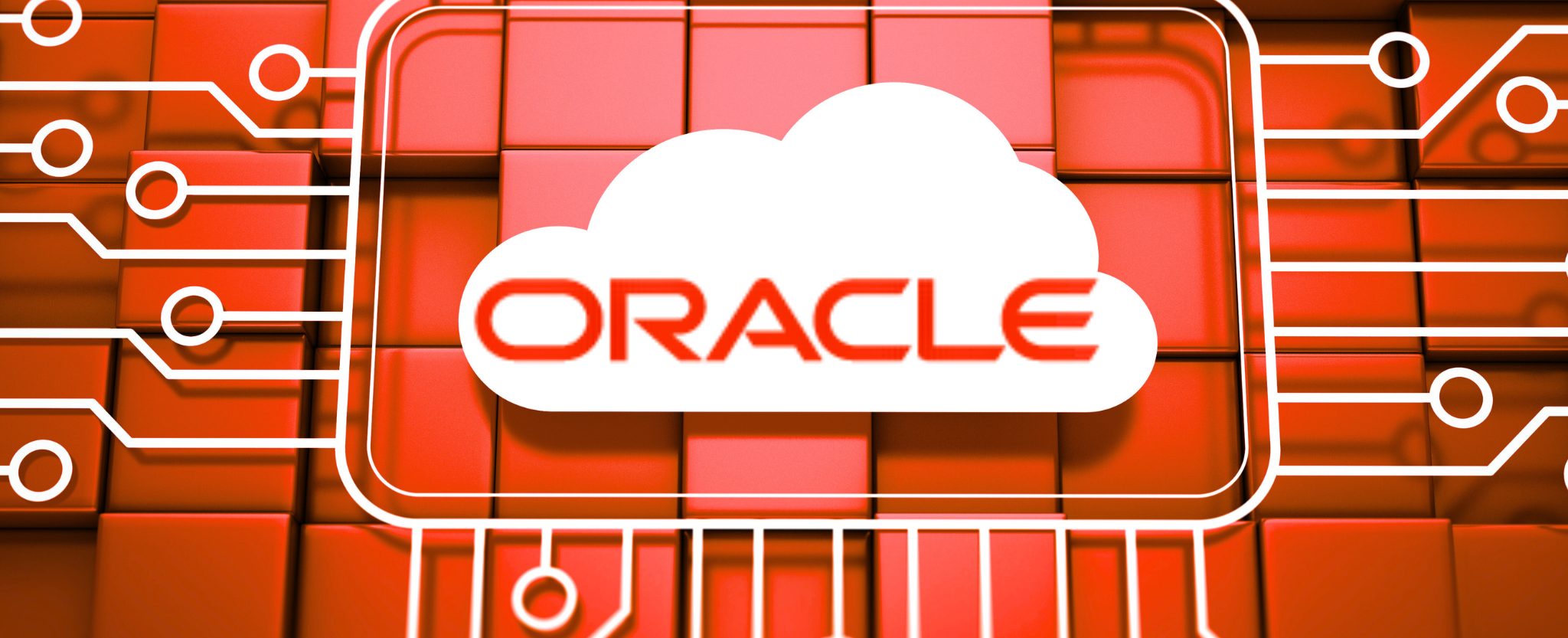 Oracle AI cloud computing concept - This image is an original composition by MarketBeat using licensed and editorial elements. Not for redistribution or reuse.
