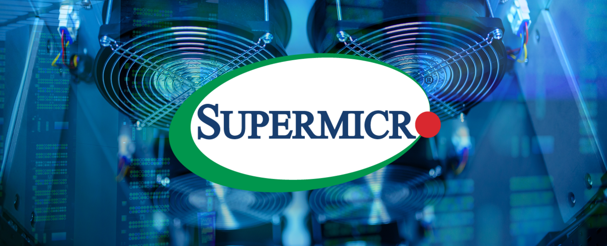Super Micro Computer liquid cooling data center - This image is an original composition by MarketBeat using licensed and editorial elements. Not for redistribution or reuse.