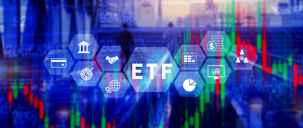ETF investment concept, Exchange Traded Fund, ETF stock options and stock market index fund, Growing Wealth in the Financial Market. — Photo