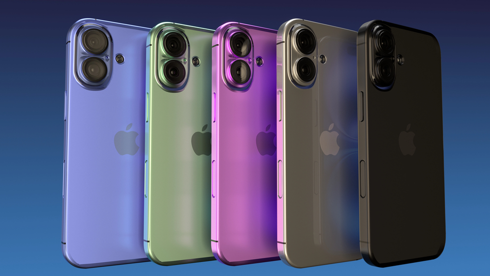 Apple iPhone 16 Ultramarine-case color range — Stock Editorial Photography