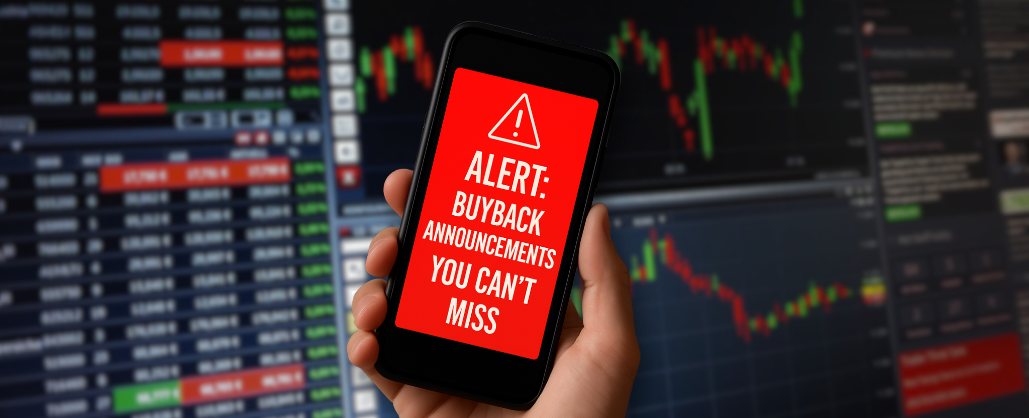 Buyback Announcements notification - This image is an original composition by MarketBeat using licensed and editorial elements. Not for redistribution or reuse.
