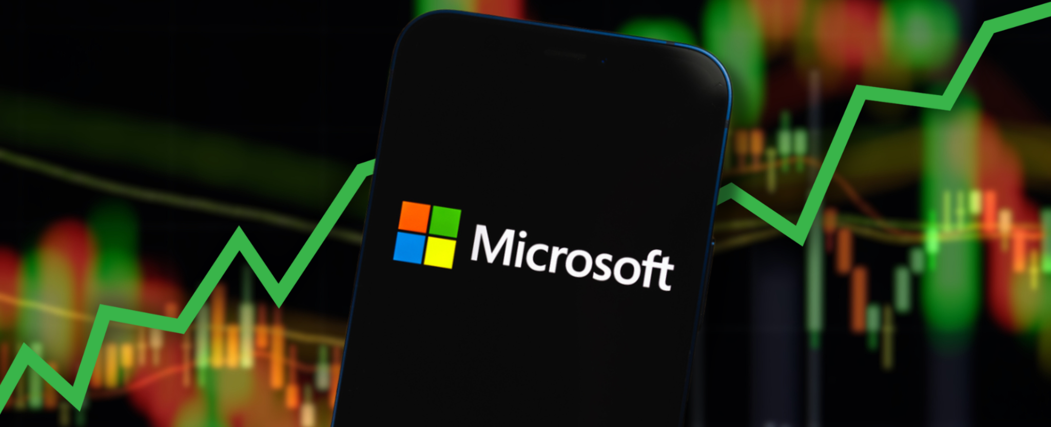 Upside for Microsoft - This image is an original composition by MarketBeat using licensed and editorial elements. Not for redistribution or reuse.