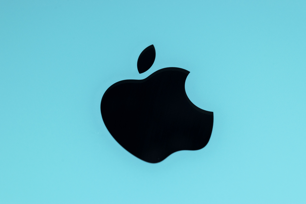 Helsinki, Finland, January 10, 2020: Apple logo on Apple iPhone 11 mobile phone.  Detail of Apple company logo on the new iphone 11