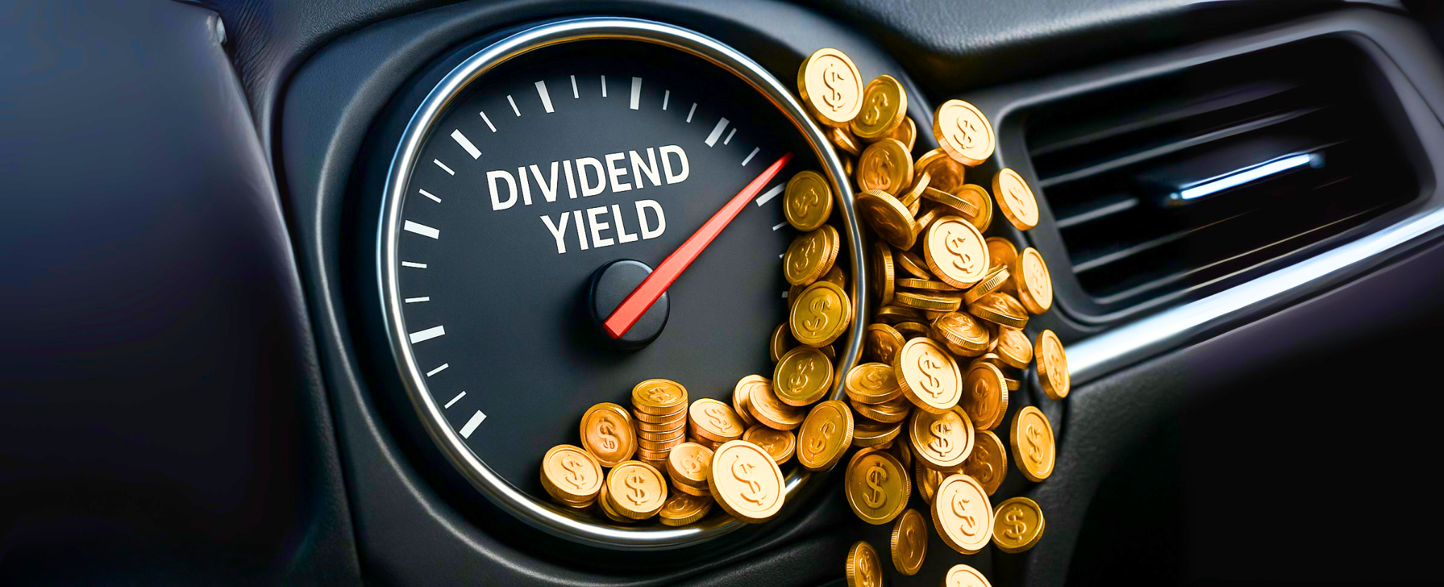 High Dividend Yield odometer - This image is an original composition by MarketBeat using licensed and editorial elements. Not for redistribution or reuse.