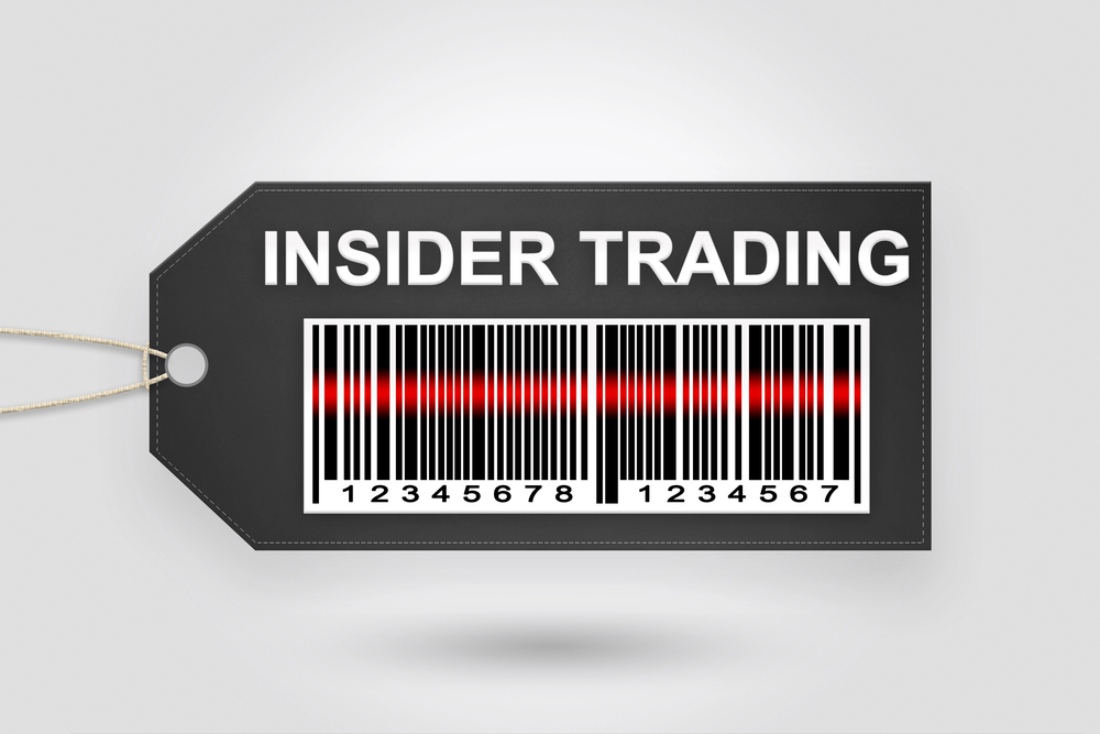 Insider trading price tag — Photo
