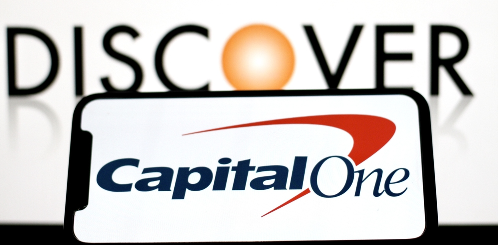 In this photo the logo of CapitalOne Company is displayed on a smartphone screen.indonesia - june 13th 2024. — Stock Editorial Photography