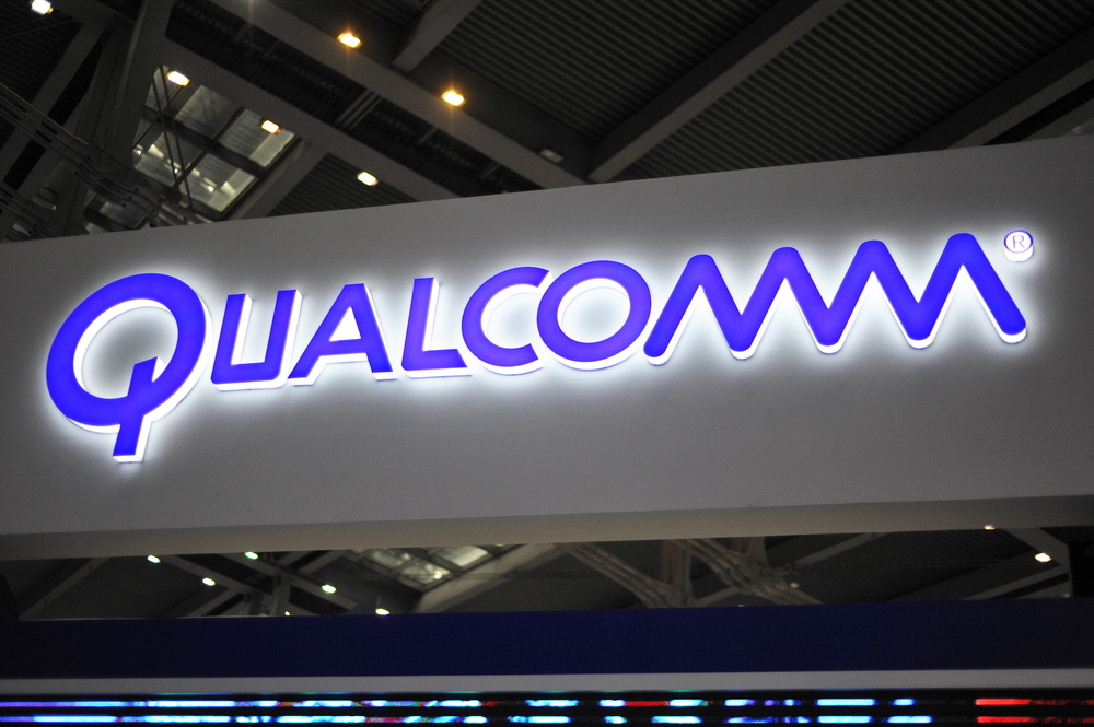 View of the stand of Qualcomm during a fair in Shenzhen city, south China's Guangdong province, 16 November 2016 — Stock Editorial Photography