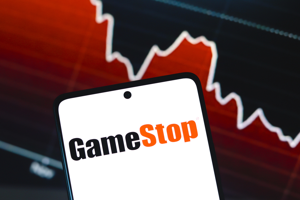 GameStop Stock chart on phone 