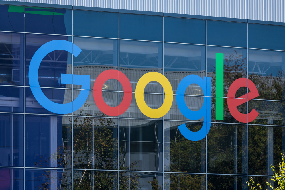 Google sign on building 