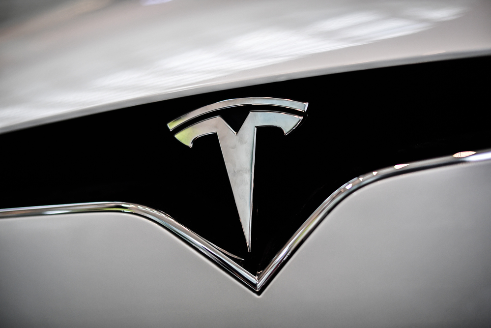 Tesla car front 
