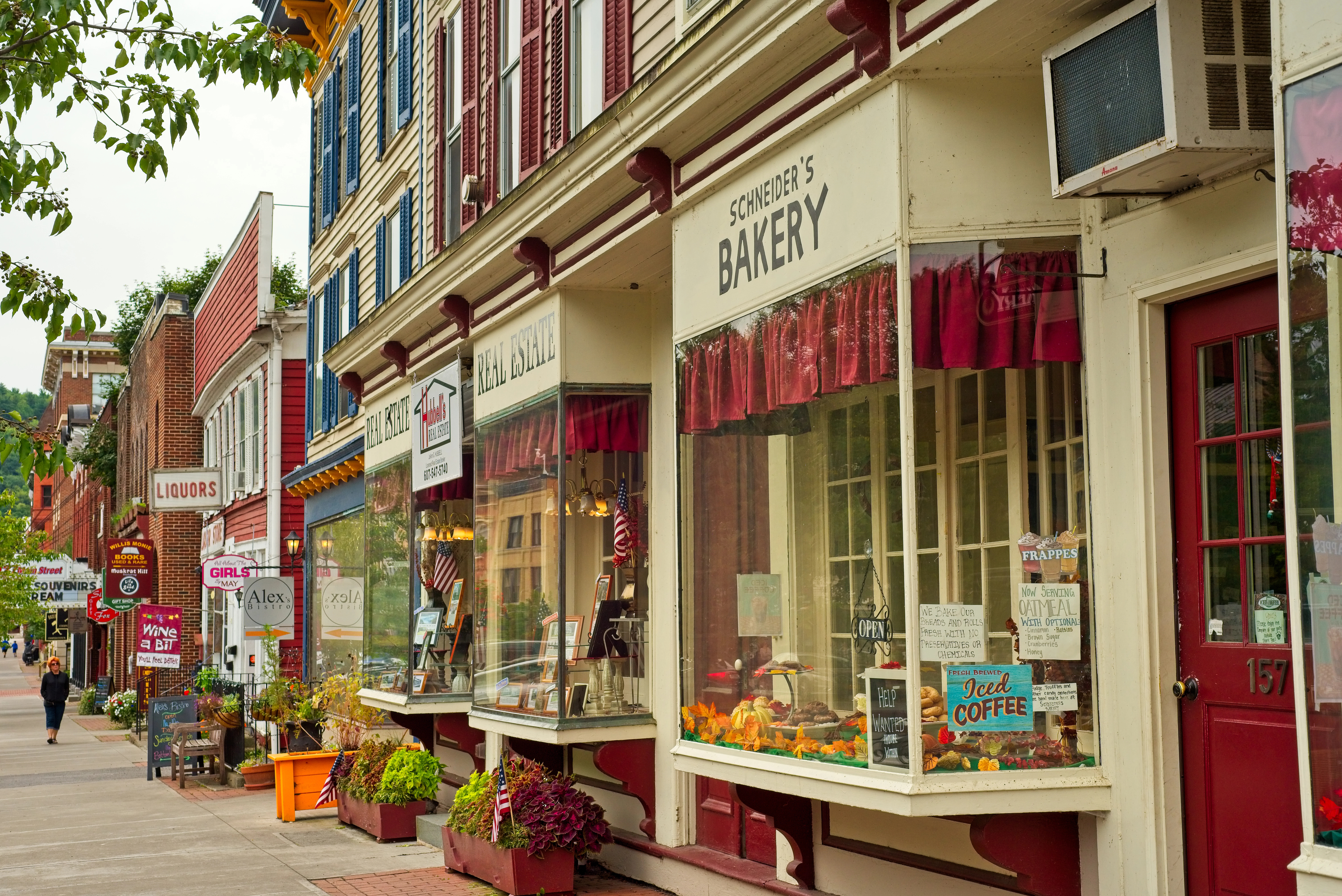 Strip of local businesses