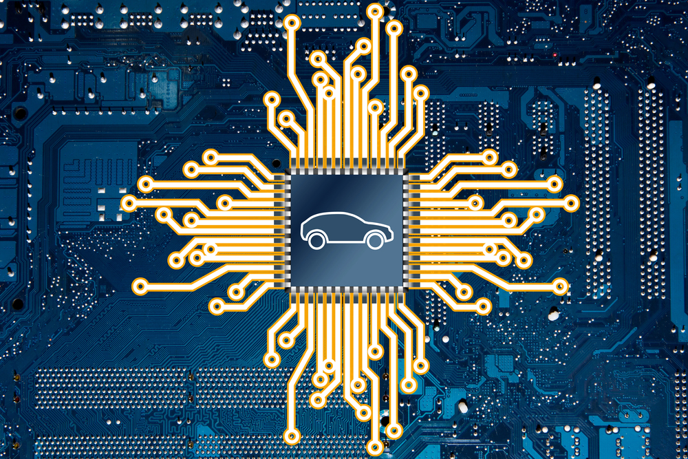 EV chips semiconductor board