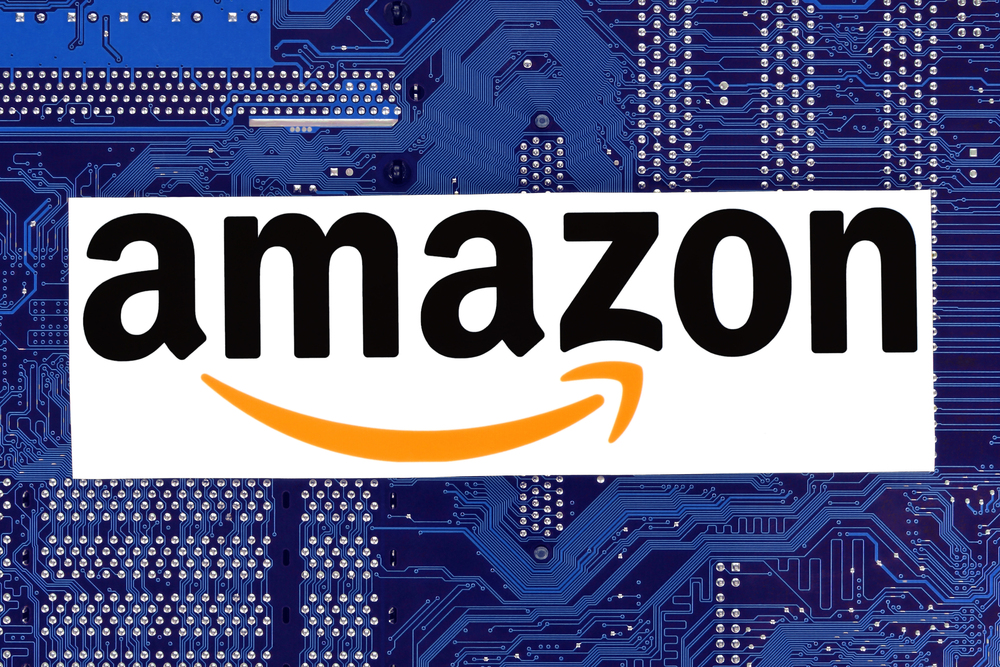 Amazon logo on chip board