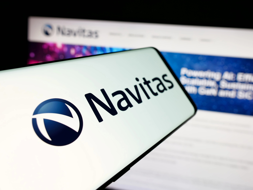 Navitas logo on cellphone