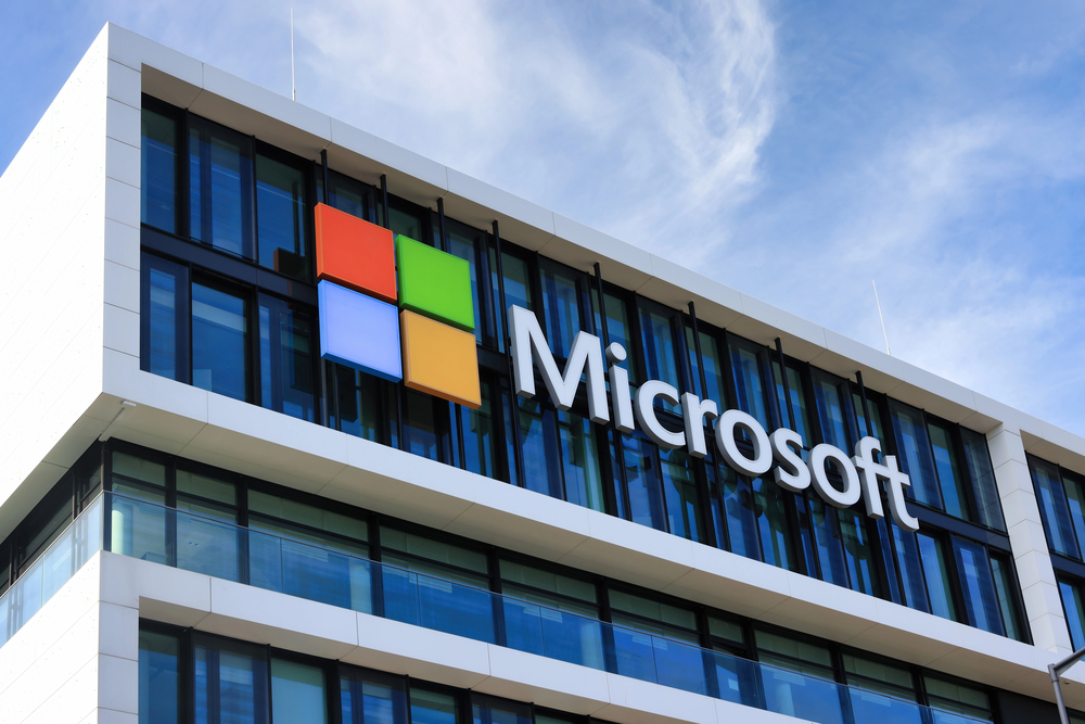 Microsoft logo on Building 