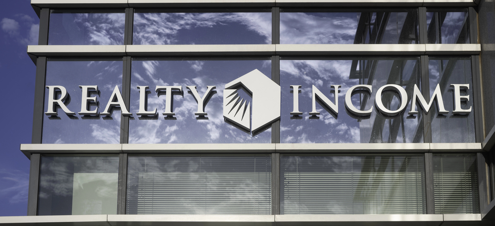 Realty Income sign on Building 