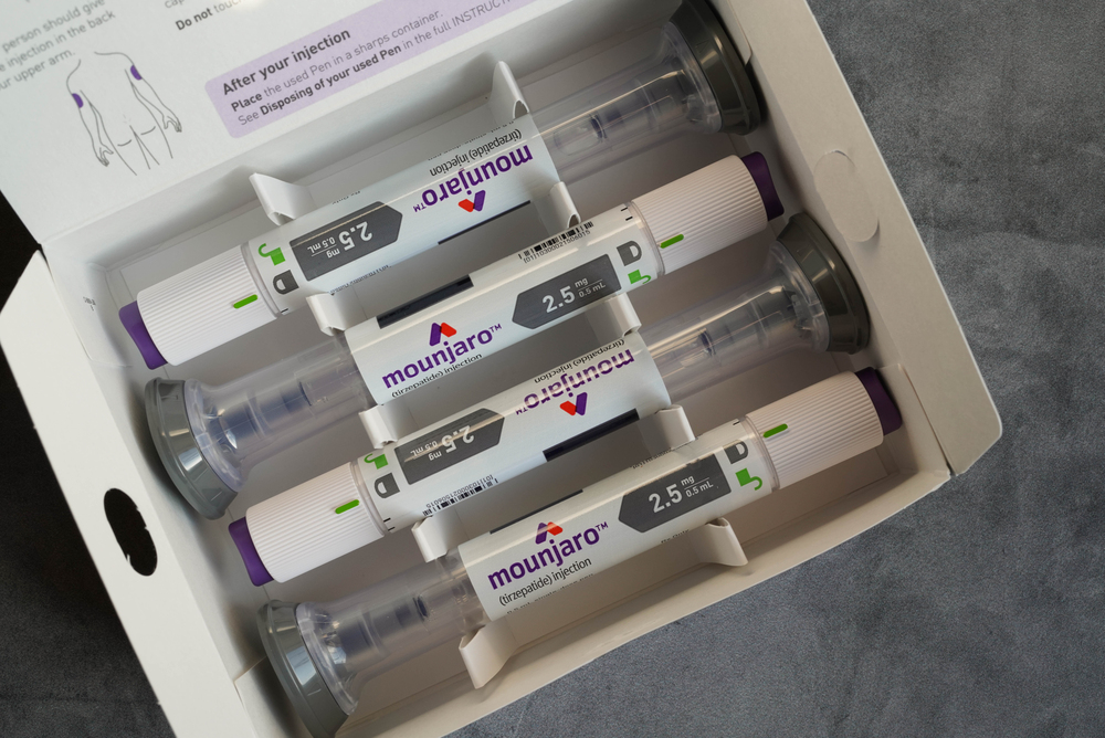 One month supply of mounjaro, an injectable medicine made by Eli Lilly LLY