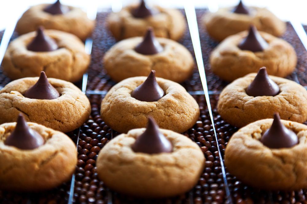 Classic Peanut Butter Blossom Cookies with Hershey's Kiss
