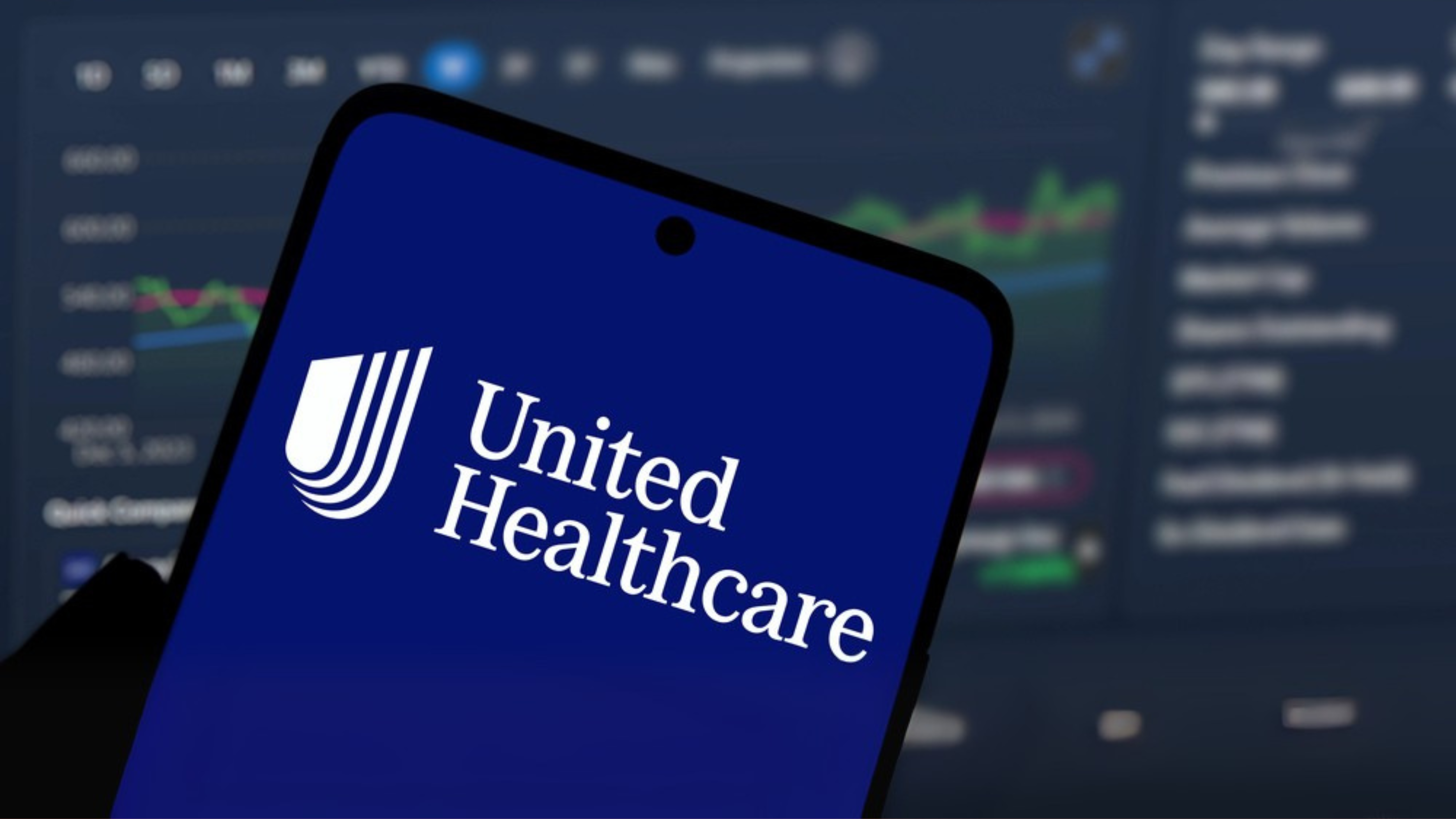 UnitedHealthcare logo is displayed on smartphone