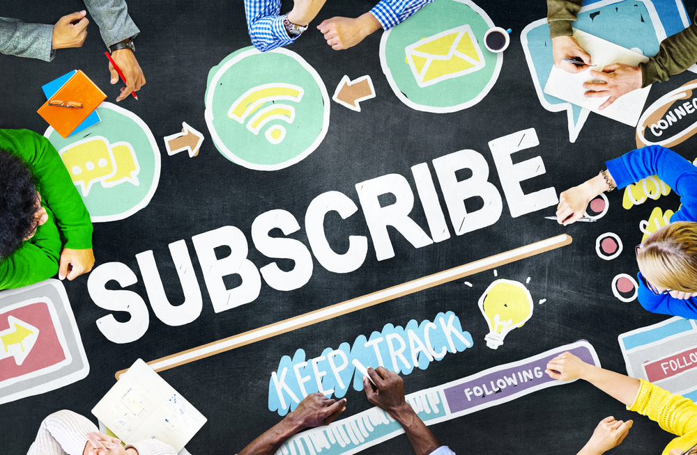 Subscribe Follow Registration Concept — Photo