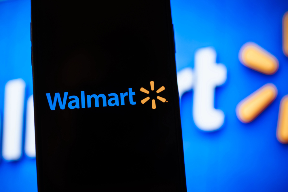 walmart logo on cellphone