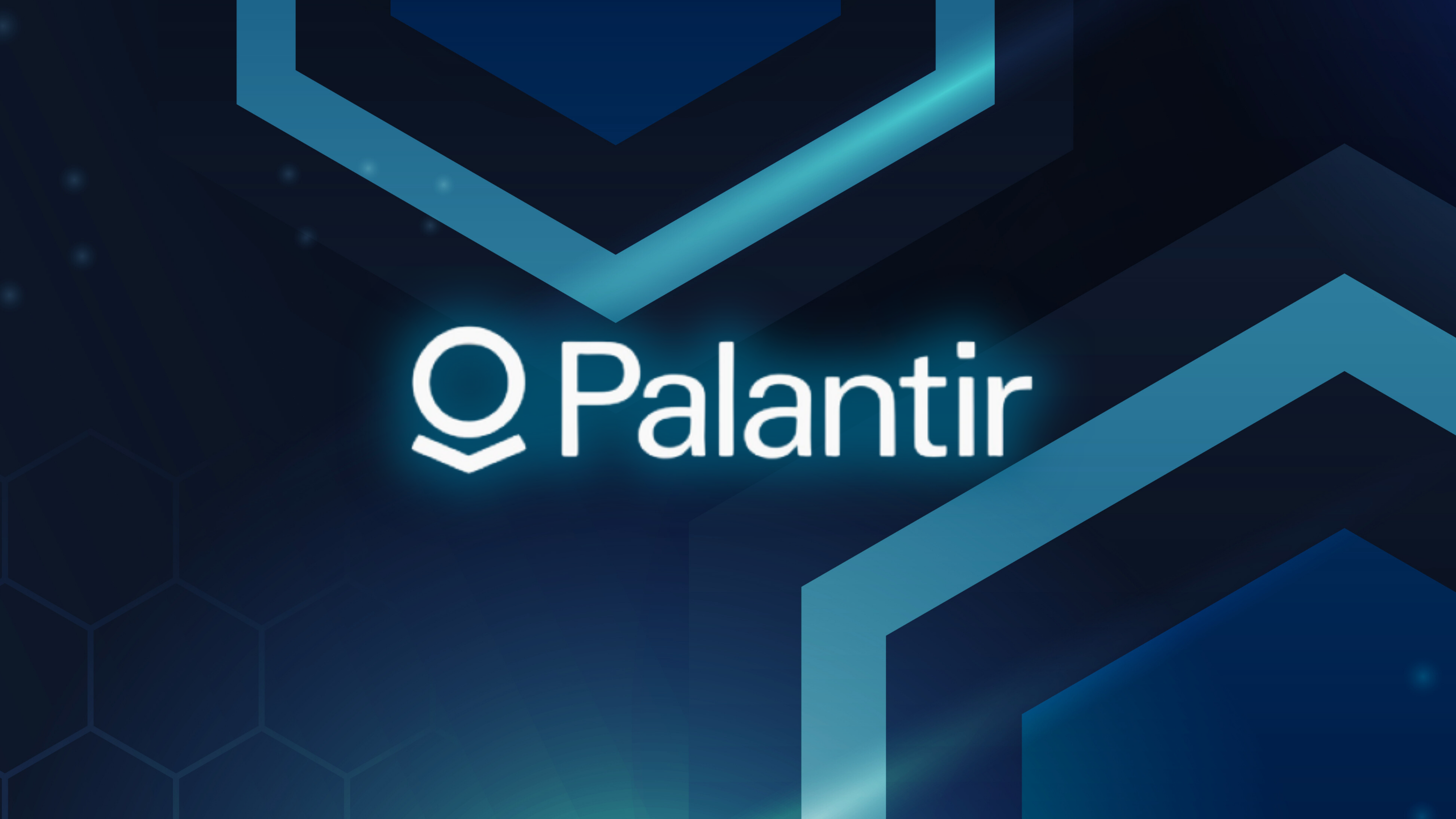  Palantir geometric blue cell technology background