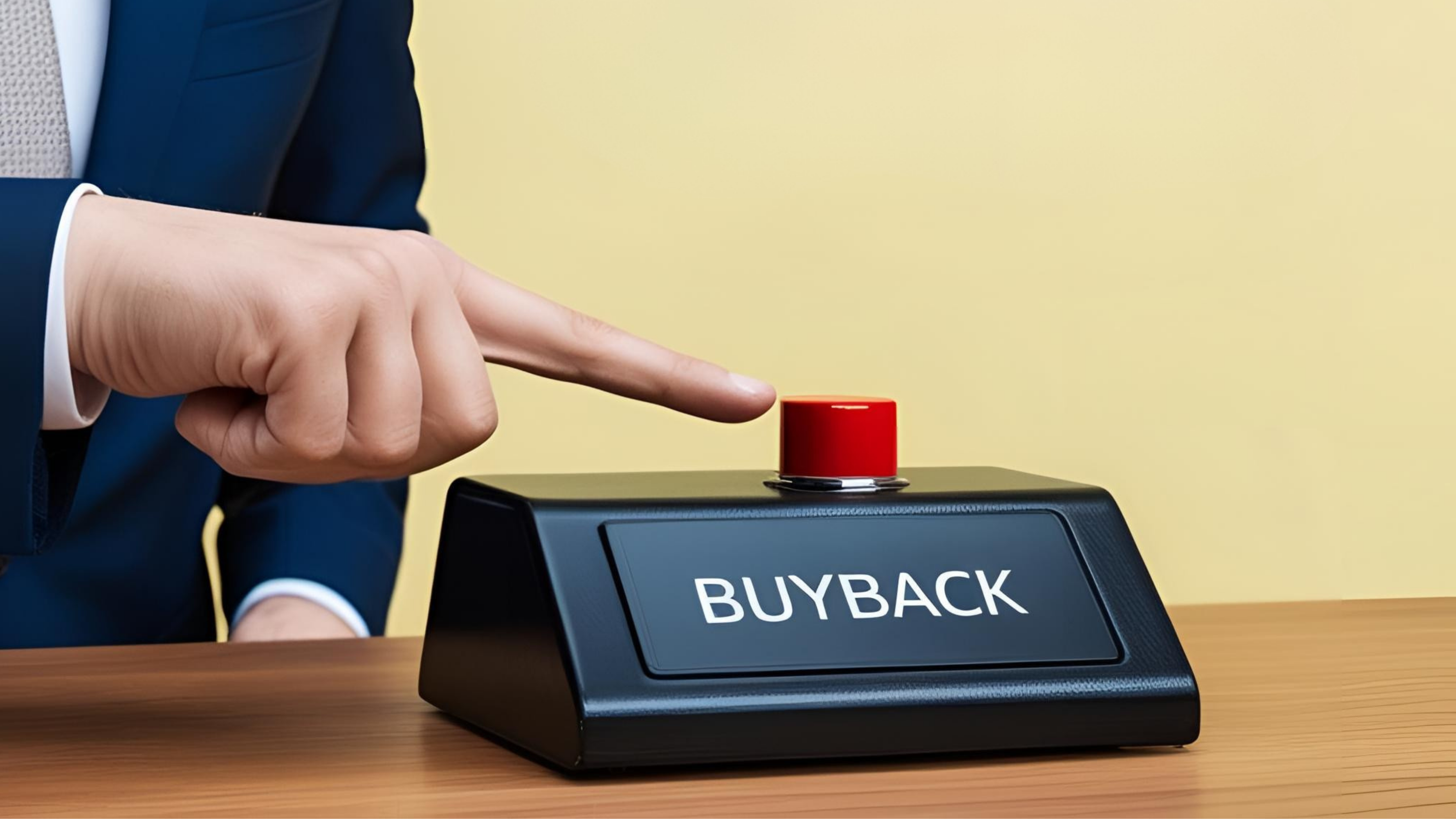 Buyback button being pushed