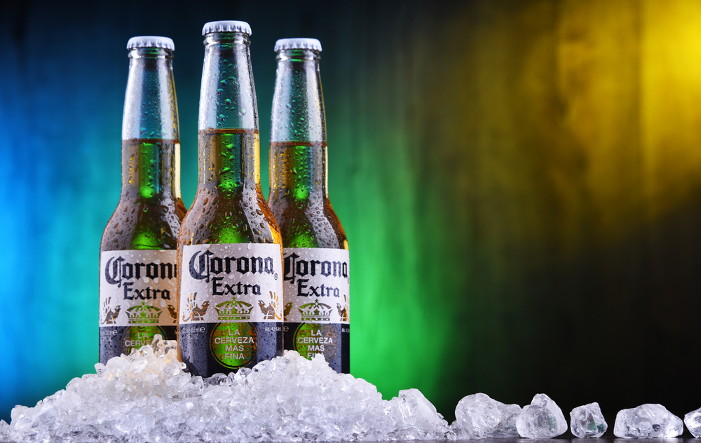 Bottles of Corona Extra beer