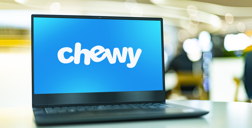 Chewy Image on Laptop 