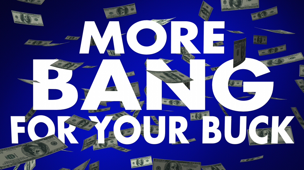 Bang for your buck graphic 