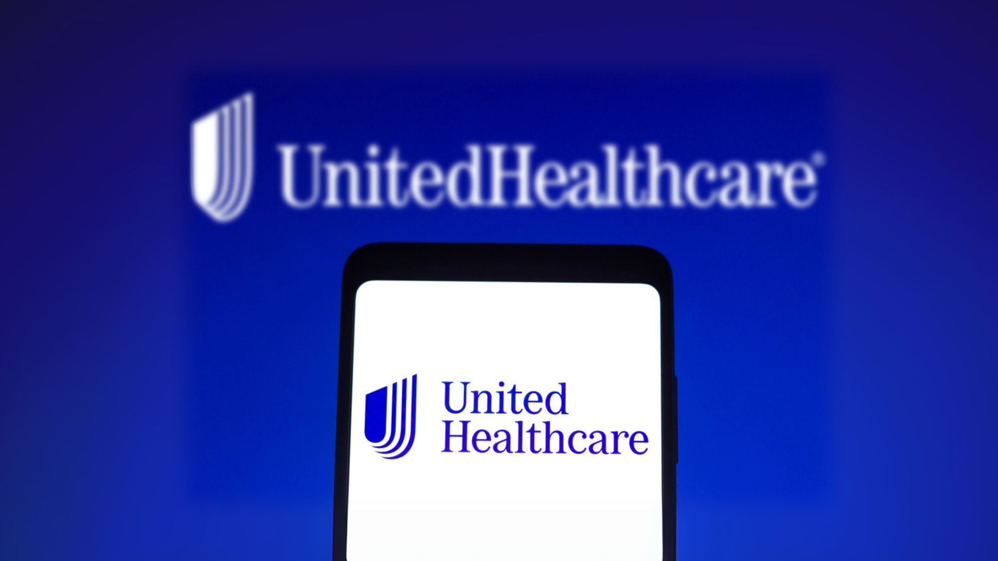 United Healthcare logo on cellphone