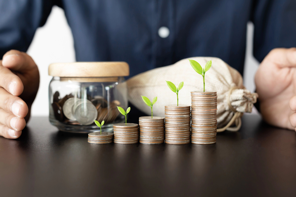 Image of growth with money 
