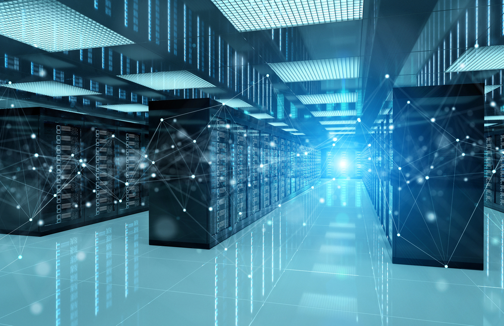 Connection network in servers data center room storage systems 3