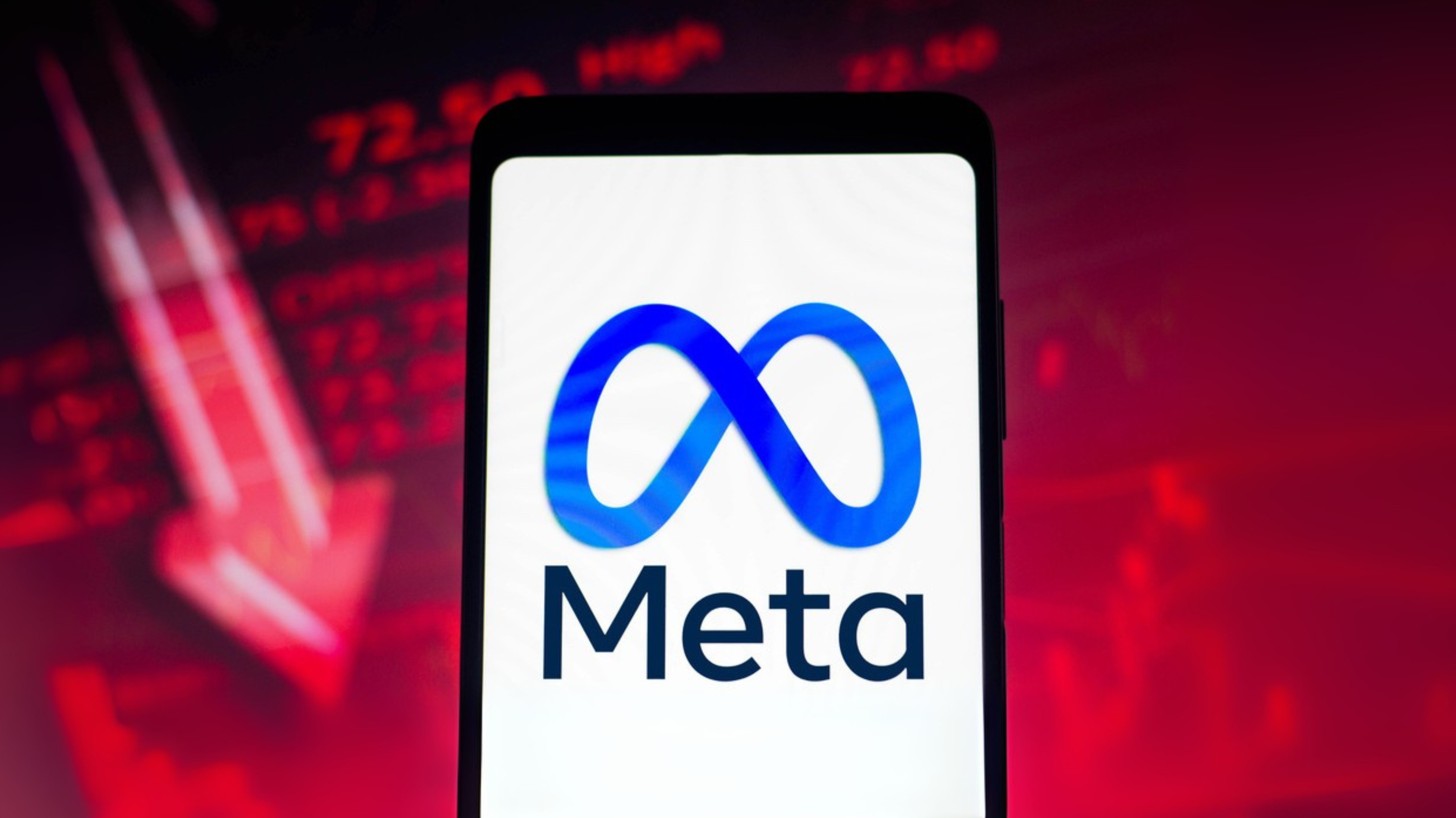 Meta Platforms logo seen displayed on a smartphone screen
