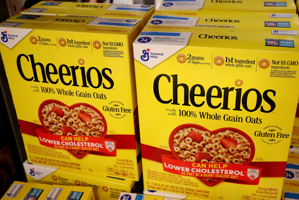 General Mills Cherrios boxes 
