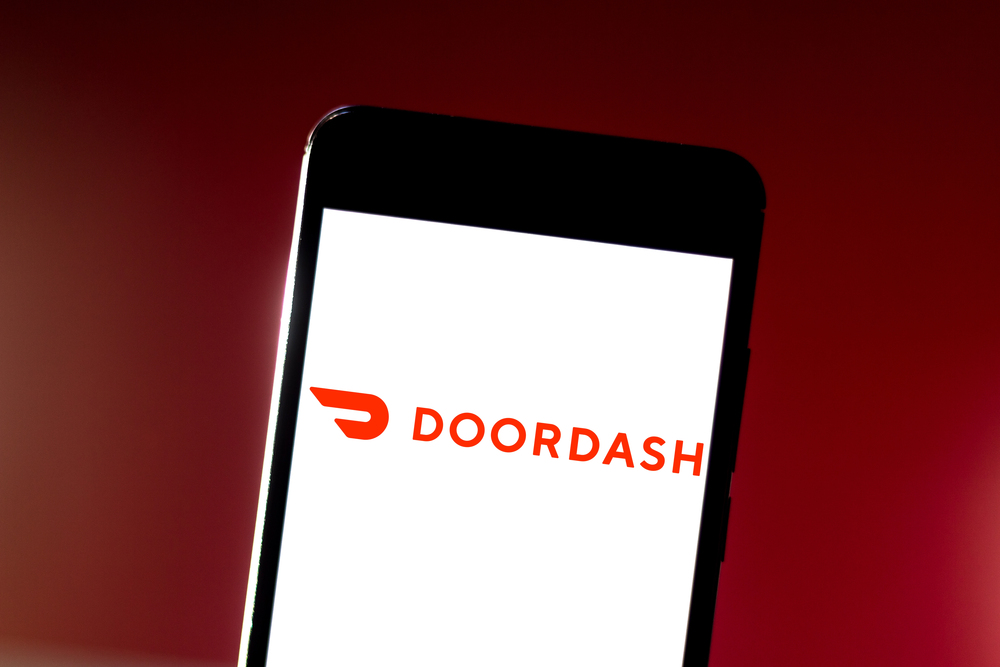 DoorDash App on cellphone 