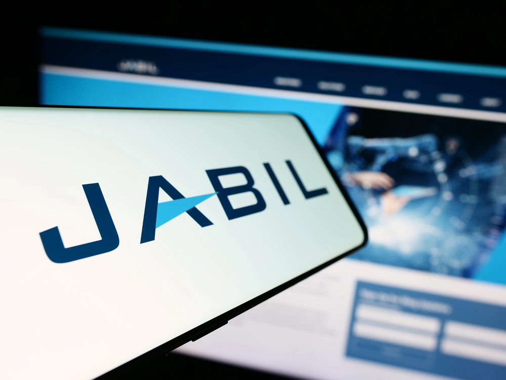 Jabil logo on cellphone 